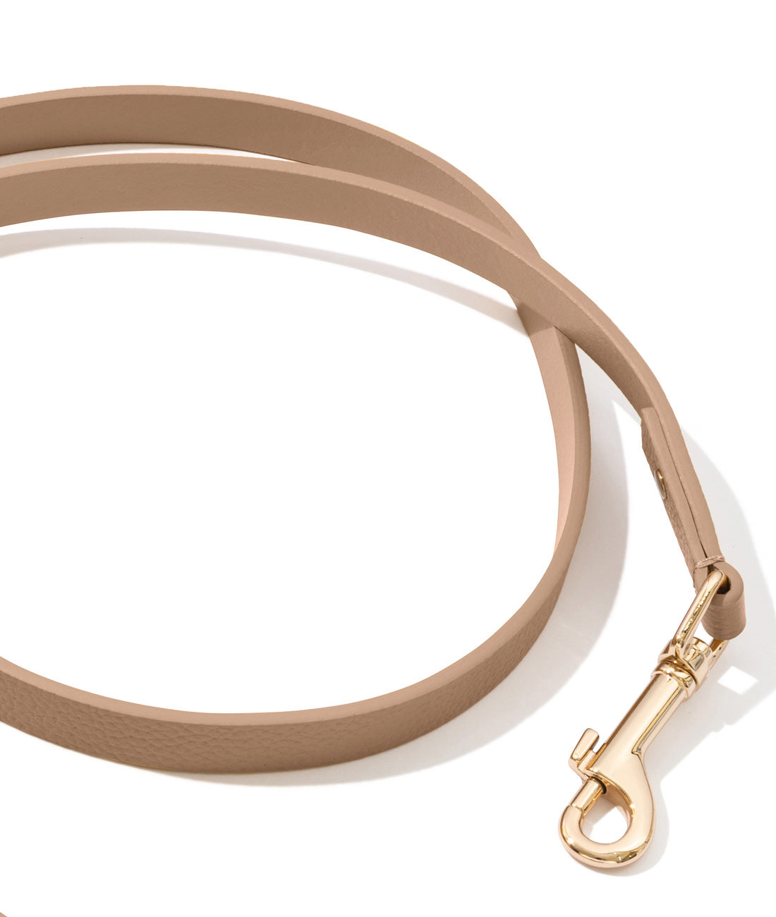 Luxe Leather Dog Lead - Beige