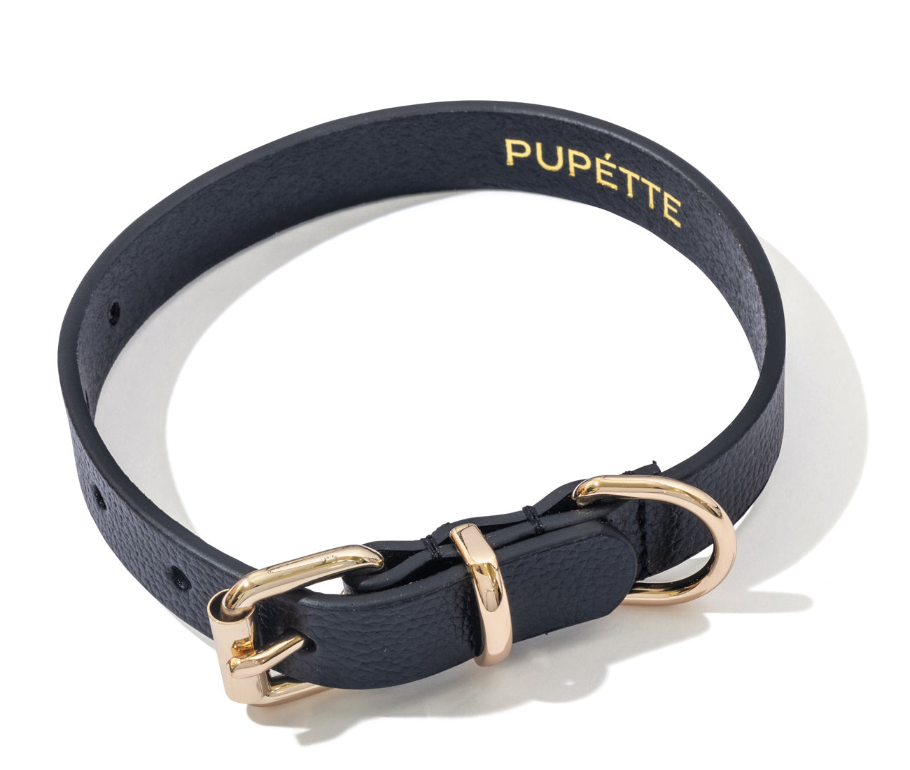 Luxe Leather Dog Collar - Black
